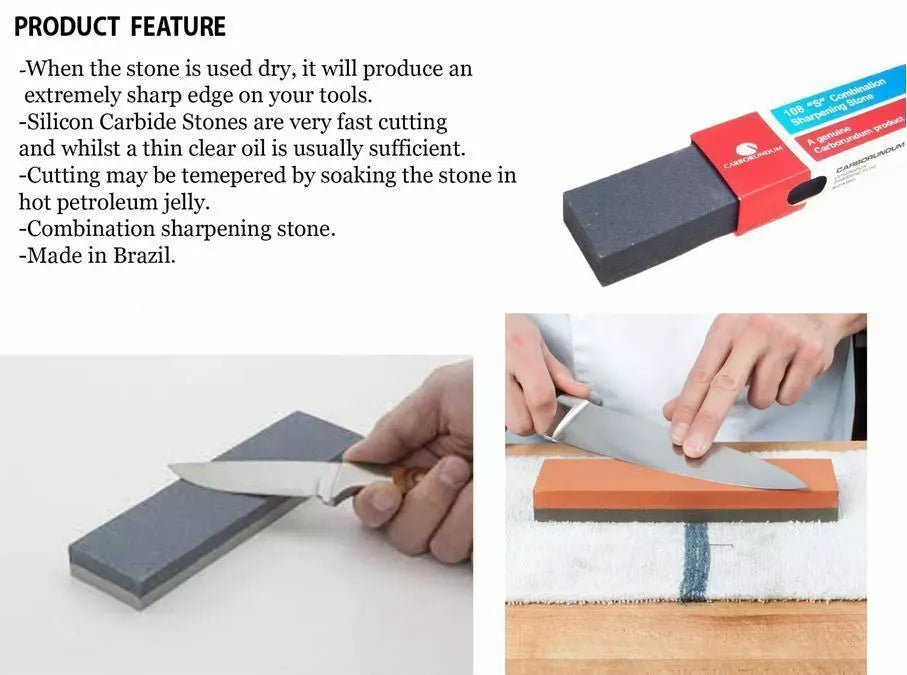 Carborundum Sharpening Stone Knife Tool Sharpener Silicon Carbide Whetstone