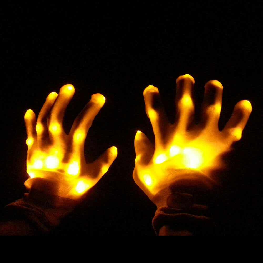 Flashing Light up Gloves Led Gloves Night Rave Glove - Homeware Discounts