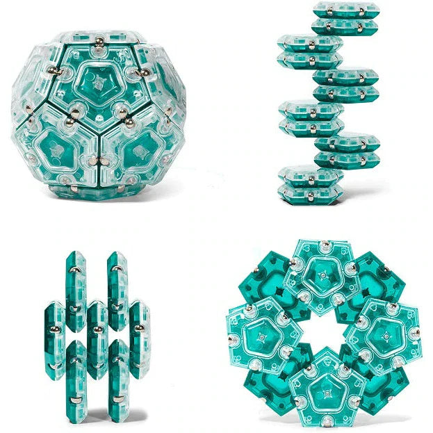 Magnetic Fidget Sphere Pentagons Magnet Tiles Building Block Stress Relief Ball - Homeware Discounts
