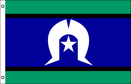 Large Torres Strait Islander Flag Heavy Duty Outdoor TSI 90 X 150 CM - 3ft x 5ft