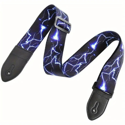 Lighting Guitar Strap Fire Quality Adjustable Nylon Belt Acoustic Electric Bass - Homeware Discounts