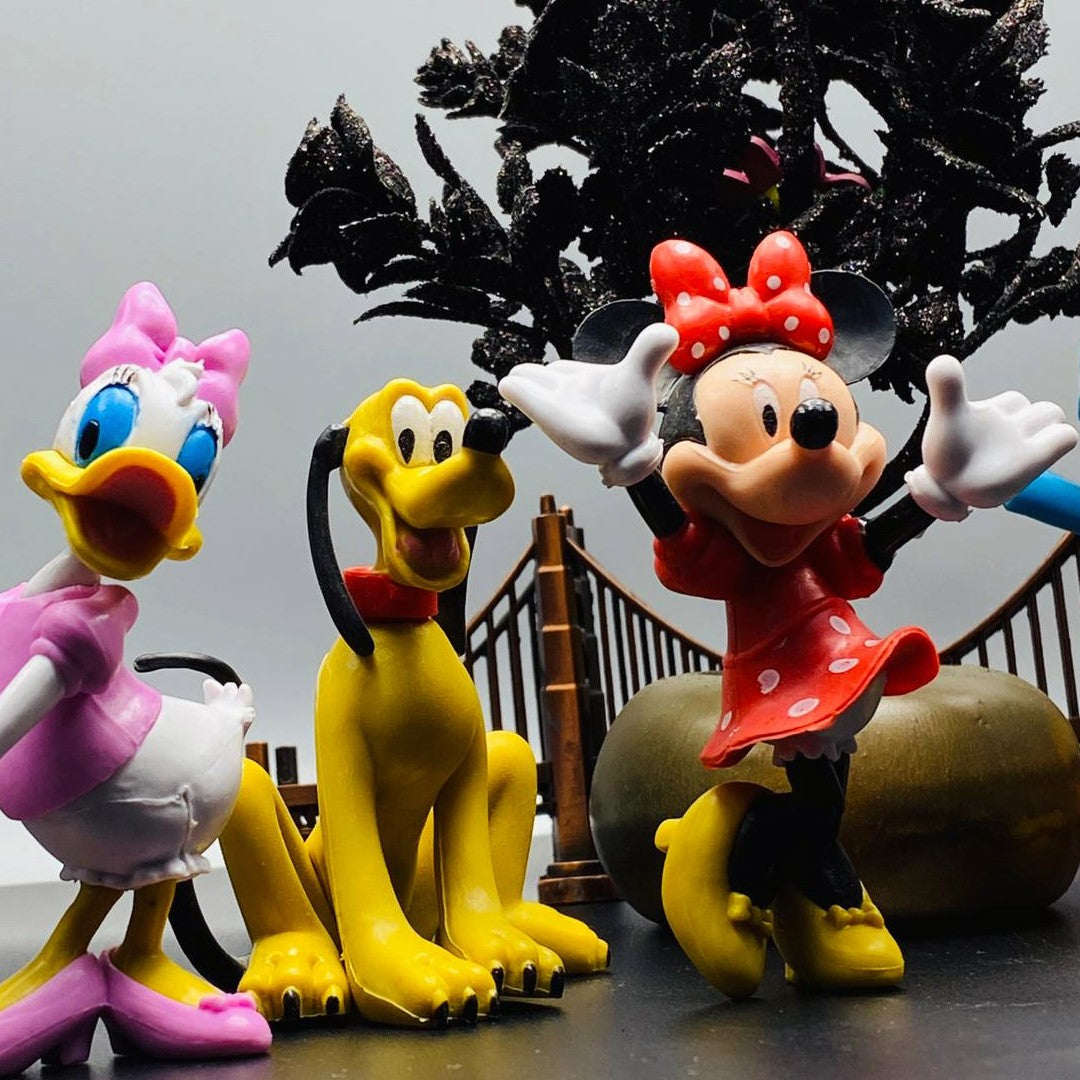 Mickey Mouse Minnie Donald Duck Daisy Duck dog Pluto Set of 5 toys action figures cake topper