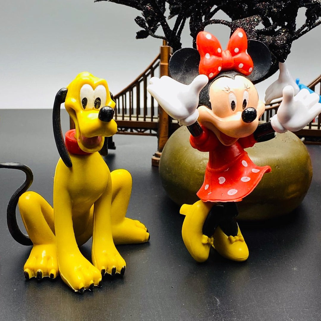 Mickey Mouse Minnie Donald Duck Daisy Duck dog Pluto Set of 5 toys action figures cake topper