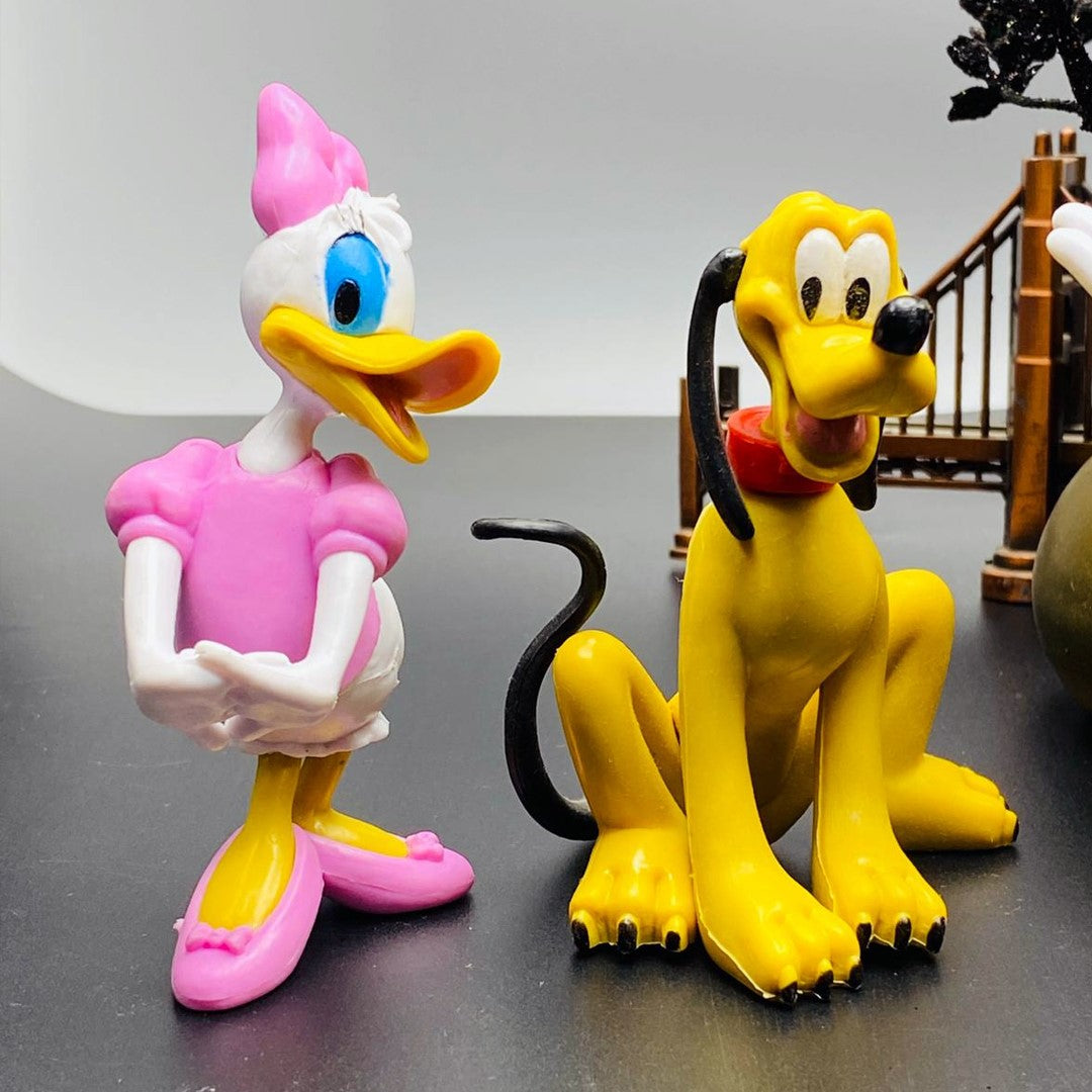 Mickey Mouse Minnie Donald Duck Daisy Duck dog Pluto Set of 5 toys action figures cake topper