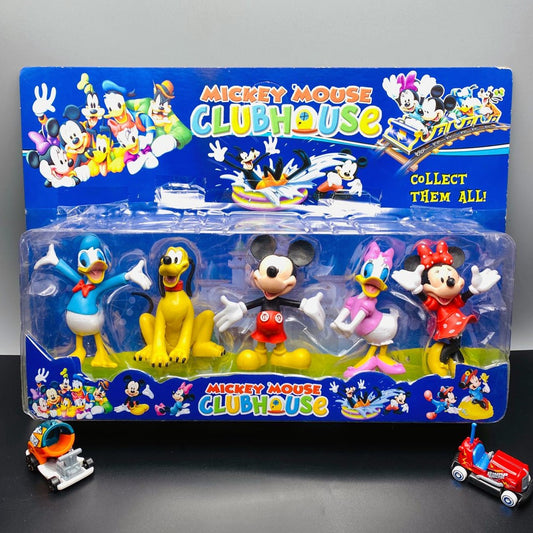 Mickey Mouse Minnie Donald Duck Daisy Duck dog Pluto Set of 5 toys action figures cake topper