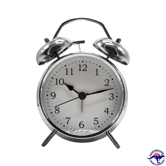 Twin Bell Alarm Clock Quartz Alarm Clock Night Light - Homeware Discounts