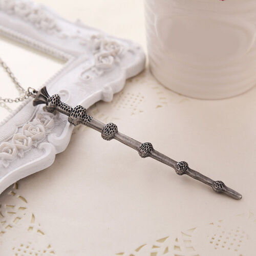 Harry Potter Hermione Dumbledore Lord Voldemort Magic Wand Necklace Pendant - Homeware Discounts
