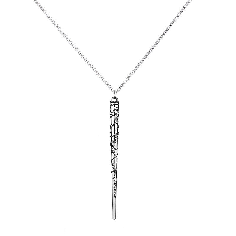 Harry Potter Hermione Dumbledore Lord Voldemort Magic Wand Necklace Pendant - Homeware Discounts