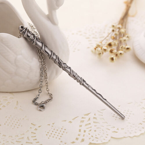 Harry Potter Hermione Dumbledore Lord Voldemort Magic Wand Necklace Pendant - Homeware Discounts