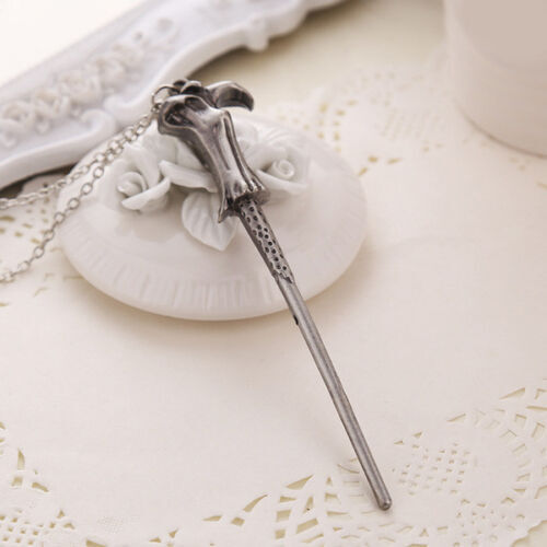 Harry Potter Hermione Dumbledore Lord Voldemort Magic Wand Necklace Pendant - Homeware Discounts