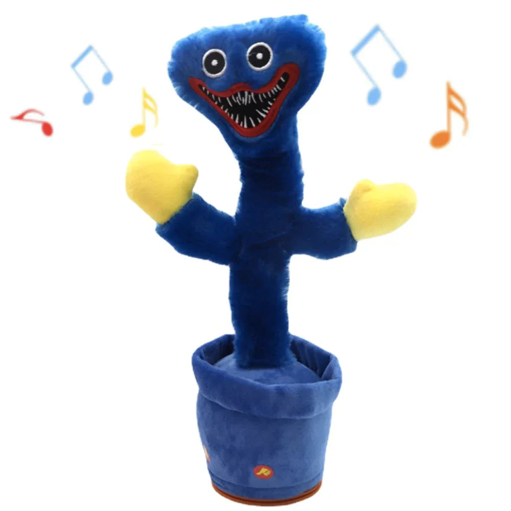 30CM Huggy Wuggy Christmas Dancing Singing  Cactus Toy Decoration Ornament - Homeware Discounts