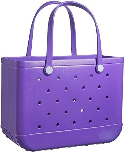 35cm Beach Bag Large Rubber Tote BagWaterproof Washable Open Women Croc Bag Hand Bag Beach Pool Yoga