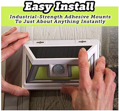 Solar Motion Sensor LED Light Motion Activated Security Sensor Outdoor - Homeware Discounts