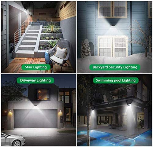 Solar Motion Sensor LED Light Motion Activated Security Sensor Outdoor - Homeware Discounts