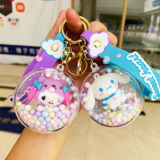 Sanrio Hello Kitty Kuromi Cinnamoroll My Melody Keyring Key Chain Kids - Homeware Discounts