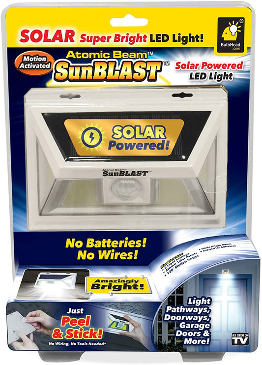 Solar Motion Sensor LED Light Motion Activated Security Sensor Outdoor - Homeware Discounts