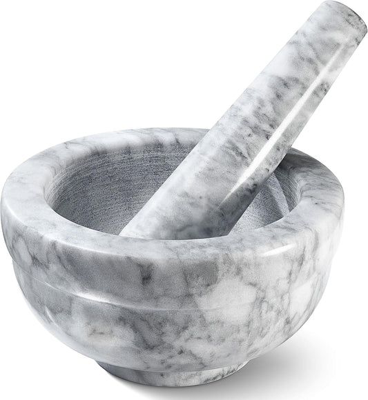 Small Heavy Duty Solid Granite Mortar & Pestle Set Unpolished Spice Grinder Grinding Bowl