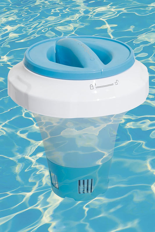 Bestway Flowclear Floating Pool Chemical Dispenser with ChemGuard Glove