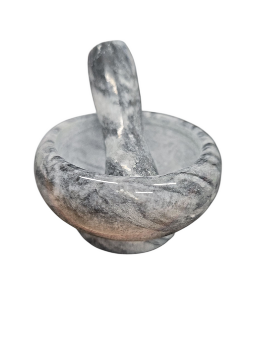 Small Heavy Duty Solid Granite Mortar & Pestle Set Unpolished Spice Grinder Grinding Bowl