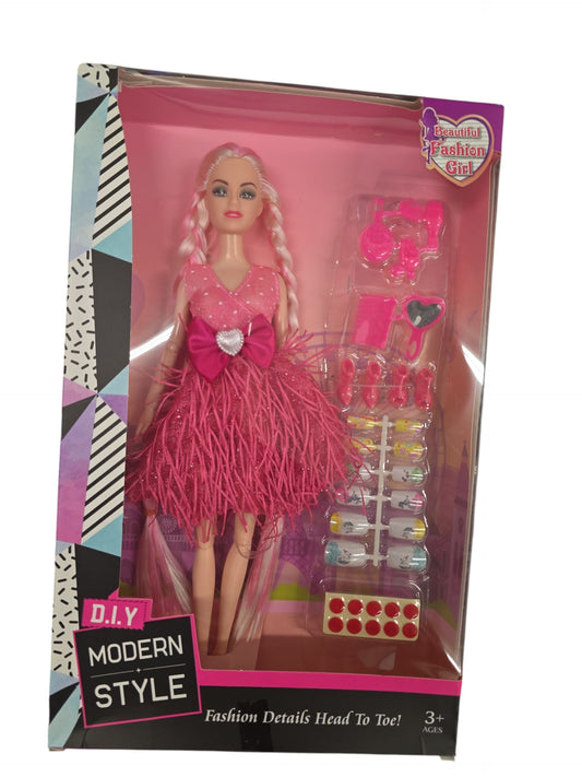 Girl Doll and Accessories Collectible Figurintoy Girls clothes Be a Fashion Designer Doll Dress Up Kit