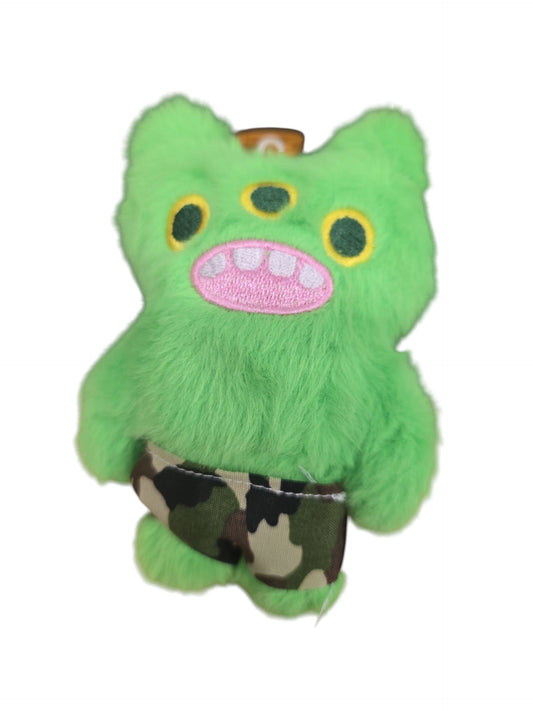 12cm Fuggler Funny Ugly Monster Keyrings Plush Reek-O V3 Stuffed Doll Toys Pendant