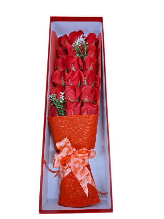 Bouquet Soap Flower Box Artificial Flowers Fake Bouquet Buch Home Moms Wedding Decor