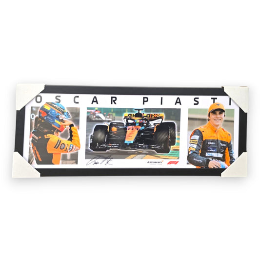 OSCAR PIASTRI F1 2025 GRAND PRIX MCLAREN F1 86x35CM FRAMED PRINT MEMORABILIA