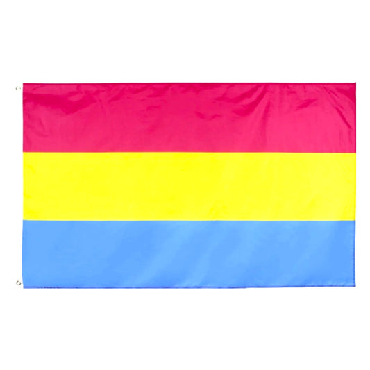 Large Pansexual Flag Heavy Duty Outdoor 90 X 150 CM - 3ft x 5ft