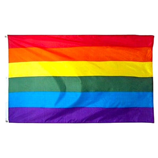 Rainbow Pride Flag Gay Lesbian LGBT Mardi Gras Party Banner Outdoor 90x150CM