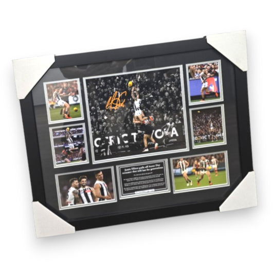 Jamie Elliott ANZAC Match Mark Signed Limited Edition Photo Memorabilia Wooden Frame