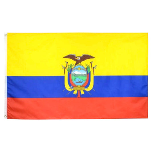 Large Ecuador Flag Heavy Duty Outdoor La Tricolor Ecuadorian 90 X 150 CM - 3ft x 5ft