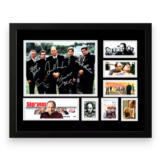 THE SOPRANOS Signed Limited Edition Photo Memorabilia Wooden Frame
