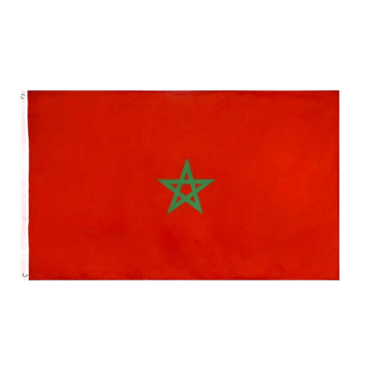 Large Morocco Flag Heavy Duty Outdoor Moroccan 90 X 150 CM - 3ft x 5ft