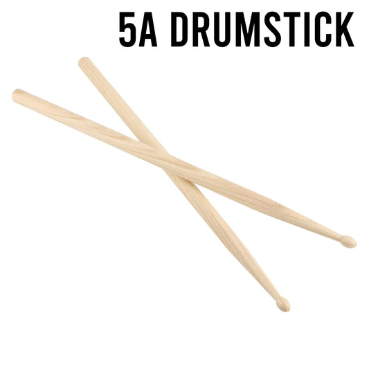 Pair 5A Maple Wood Drumsticks Lightweight Endearing Music Oval Tip Drum Sticks - Homeware Discounts
