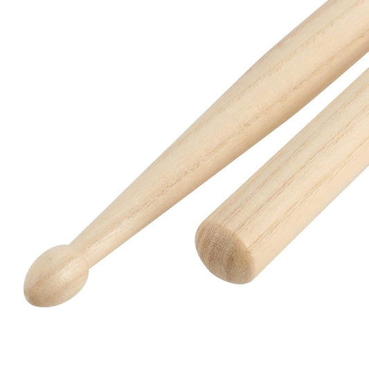 Pair 5A Maple Wood Drumsticks Lightweight Endearing Music Oval Tip Drum Sticks - Homeware Discounts