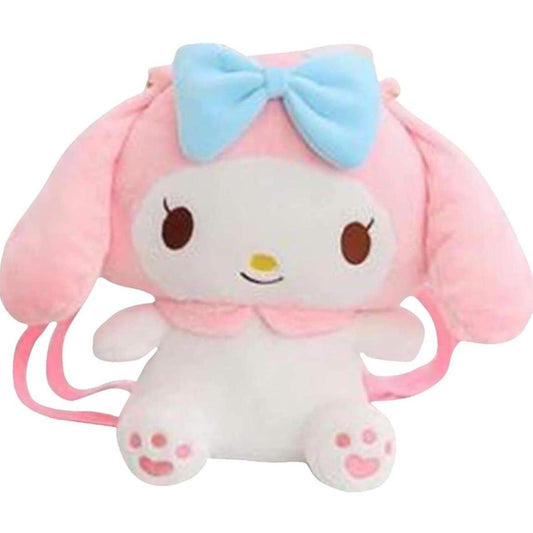 30cm My Melody Plush Backpack Kawaii Plush Messenger Bag Birthday Gift For Kids Girls