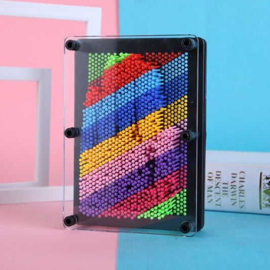 3D Pin Art Rainbow Sulpture Classic Vintage Toy Education Toy Classic Toy Multicolour Fidget