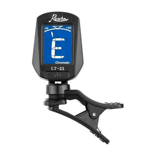 Guitar Tuner Clip On Tuner for Electric Acoustic Guitars Bass Chromatic Violin Ukulele Rowin LT-23