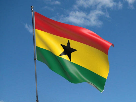 Large Ghana Flag Heavy Duty Outdoor Ghanaian 90 X 150 CM - 3ft x 5ft