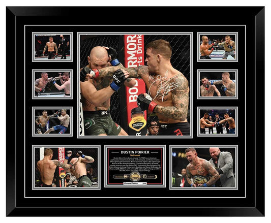 DUSTIN POIRIER UFC Limited Edition Photo Memorabilia Wooden Frame