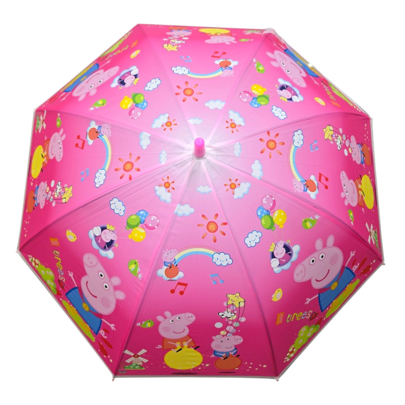 Kids Children Peppa Pig Umbrella Characters Rainwear 80cm Winter - My Store