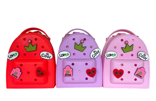 Mini Backpack Croc shoe Charms Backpack bag for Little Girls Lightweight Water Resistant Toddler Preschool Kindergarten - Homeware Discounts