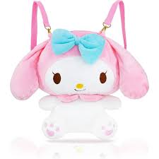 30cm My Melody Plush Backpack Kawaii Plush Messenger Bag Birthday Gift For Kids Girls