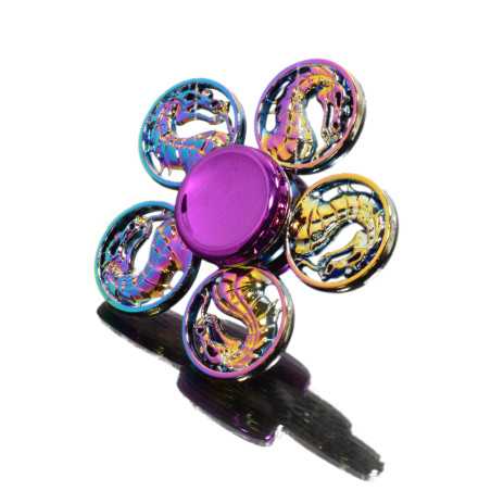 Dragon 3D Metal EDC Neon Rainbow Fidget Hand Spinner toy