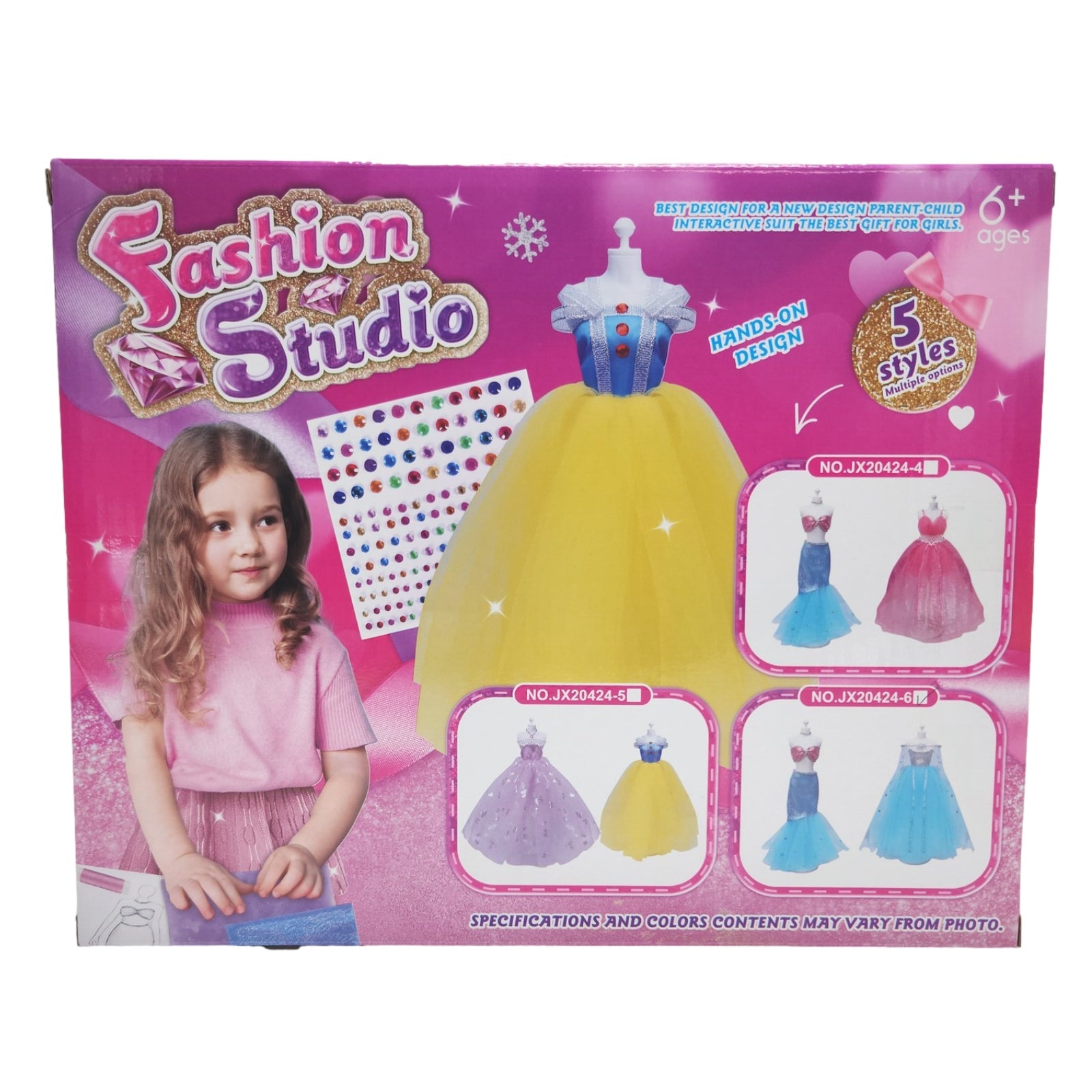 Dress Design Craft Making Kit Doll Clothing Design Diy Doll Dress Making Set Crafts Handmade Material Bag Fashion Girl's Gifts - Homeware Discounts