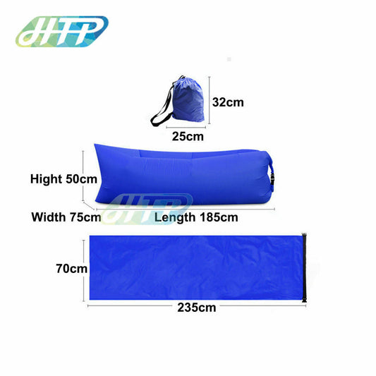 Air Beach Bed Sleeping Bag Lazy Chair Lounge Beach Sofa Bed Inflatable Camping
