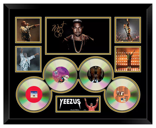 KANYE WEST GRADUATION YEEZUS Signed Limited Edition Photo Memorabilia Wooden Frame