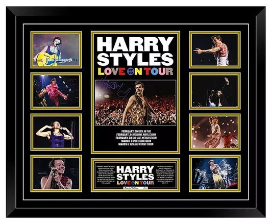 HARRY STYLES LOVE ON TOUR 2023 AUSTRALIA Signed Limited Edition Photo Memorabilia Wooden Frame