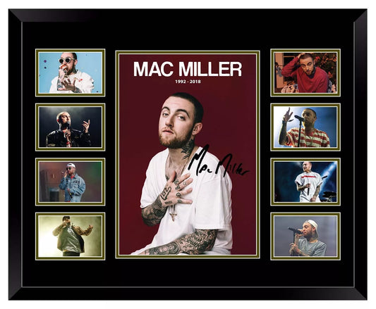MAC MILLER TRIBUTE Signed Limited Edition Photo Memorabilia Wooden Frame
