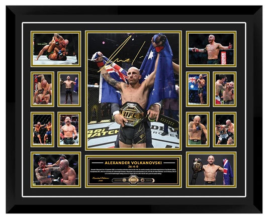 ALEXANDER THE GREAT VOLKANOVSKI UFC Limited Edition Photo Memorabilia Wooden Frame
